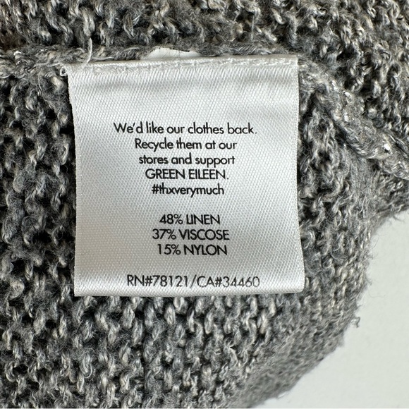 Eileen Fisher Metallic Sweater 3/4 Sleeve Office - Picture 5 of 8